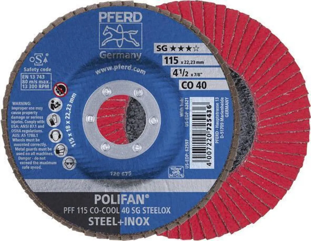 Pferd Polifan CO-COOL SG Steelox Lamellenschijf Ø125mm