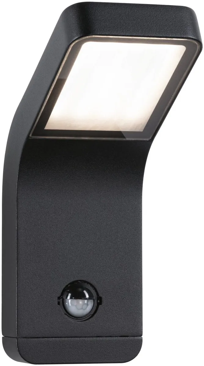 Paulmann Kulma LED Wandarmatuur Schemergestuurd - 7,5W 500lm IP44 Antraciet