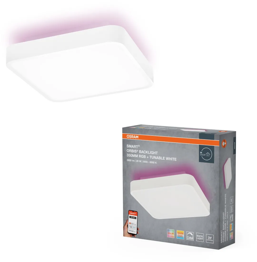 Osram SMART+ WiFi Orbis Backlight LED Wandlamp 350mm - 28W 1700lm RGBW