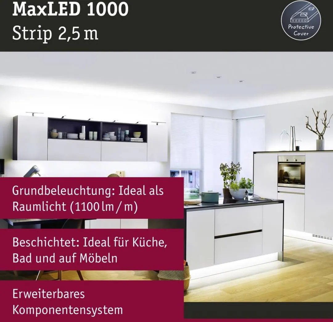 Paulmann LED-stripuitbreiding 24V 2,5m Daglichtwit - Zilver