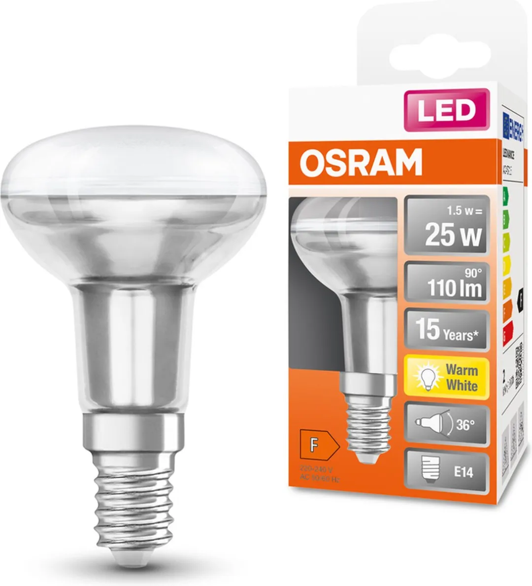 Osram LED Reflector E14 1.6W Warmwit - Ø5cm