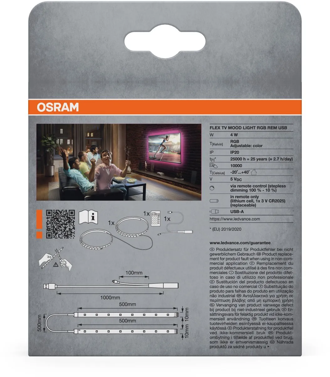 Osram LED-balk 1500mm RGB USB 5V - 1 Stuk