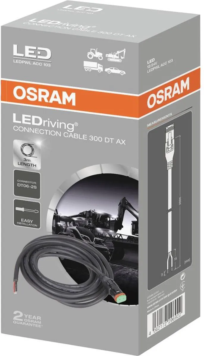 Osram LEDriving Connection Cable 300 DT AX - 30x0.5x3000mm