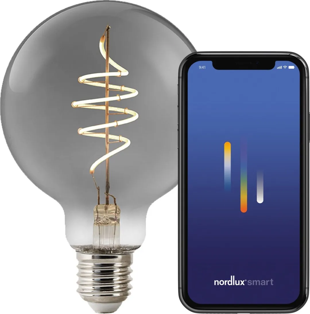 Nordlux G95 Smart Deco E27 Rookglas 1800K