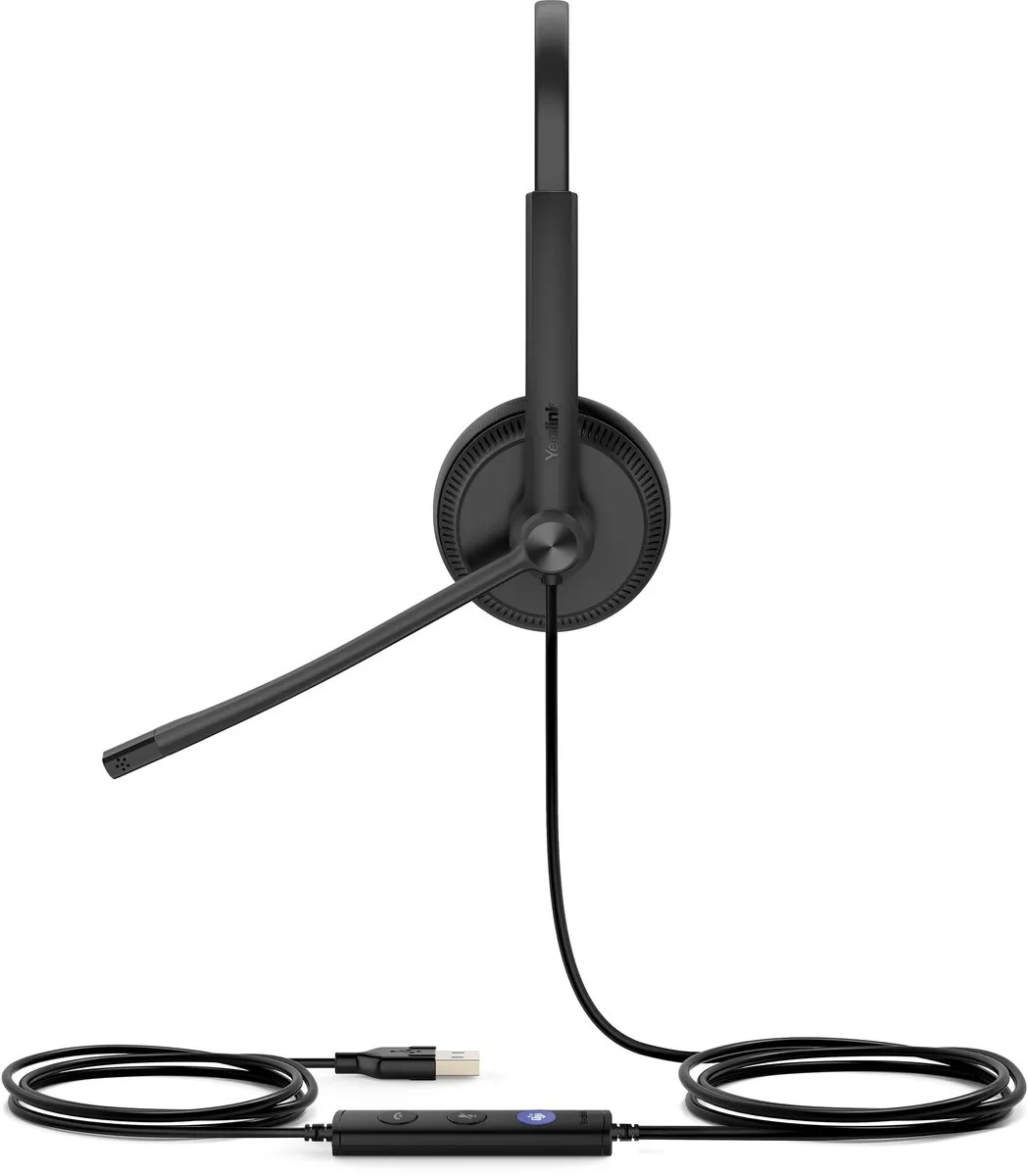 Yealink UH34 DUAL TEAMS Headset - Zwart