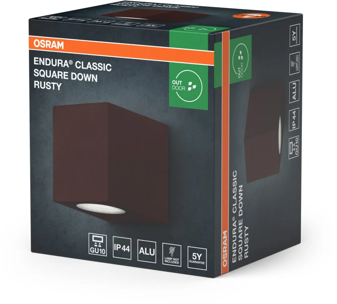 Osram Endura Classic Square Down Rusty - 1 Lichtpunt