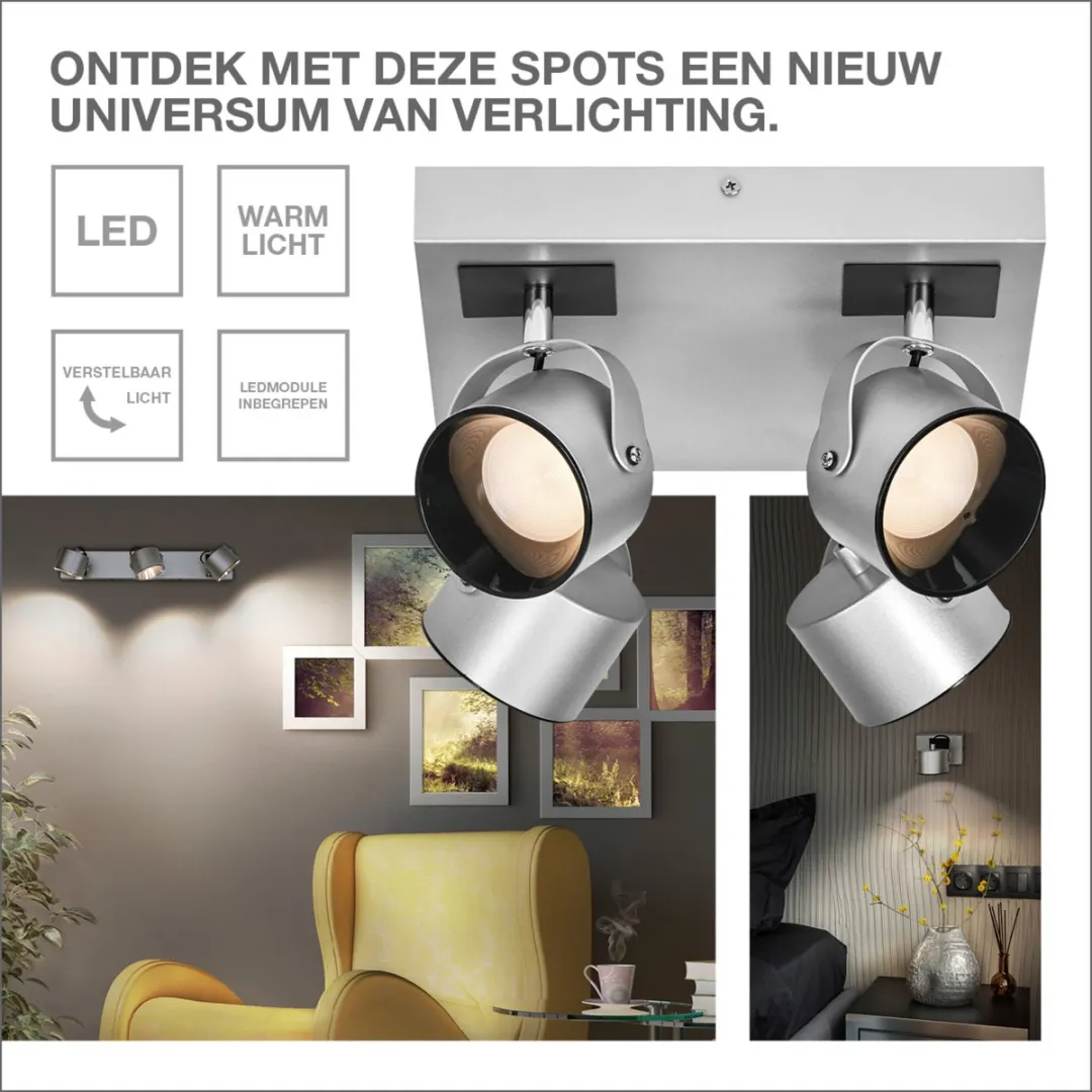Osram Decor Spot Jupiter Silver - 16,5W 550lm Warm Wit