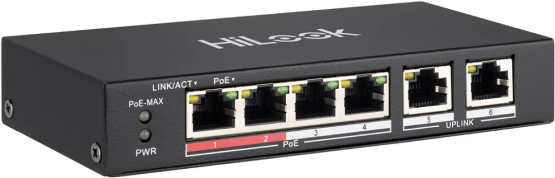 Hikvision HiLook NS-0106P-35 6-Poorts Unmanaged PoE Switch