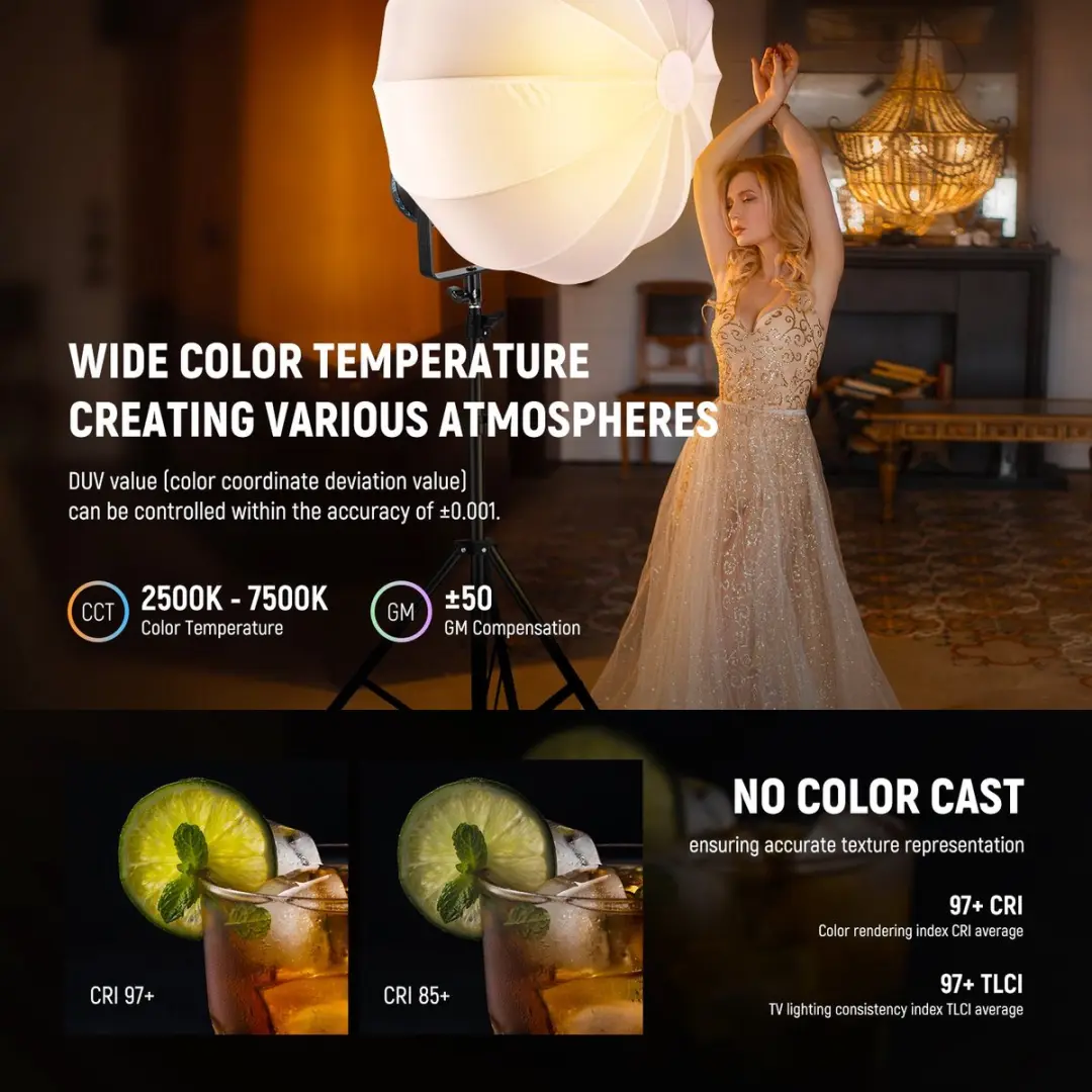 Neewer CB300C RGB LED Videolicht - 300W - afbeelding 6 van 6
