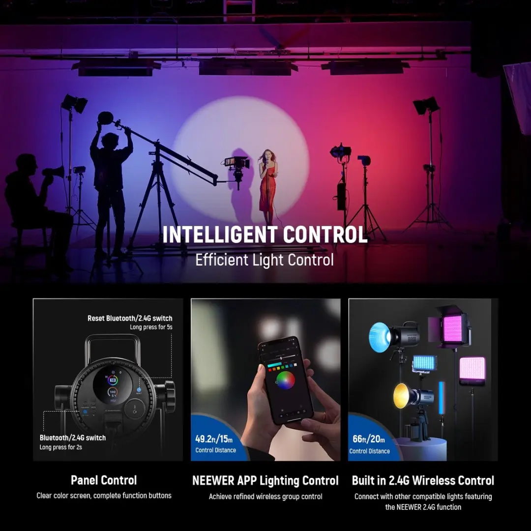 Neewer CB300C RGB LED Videolicht - 300W - afbeelding 5 van 6