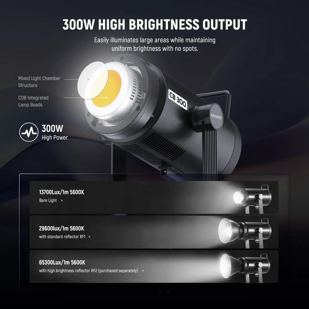 Neewer CB300C RGB LED Videolicht - 300W - afbeelding 4 van 6