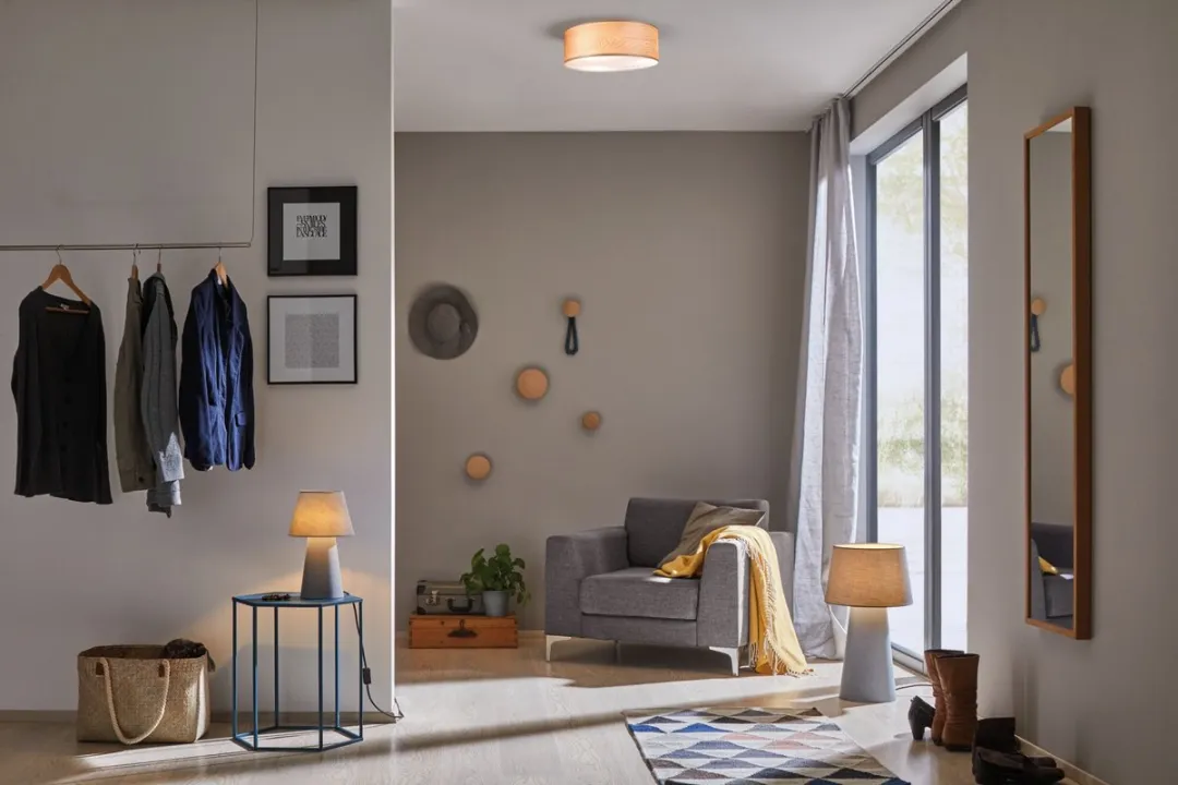 Paulmann Neordic Liska Plafondlamp 3x20W - Ø45cm Hout