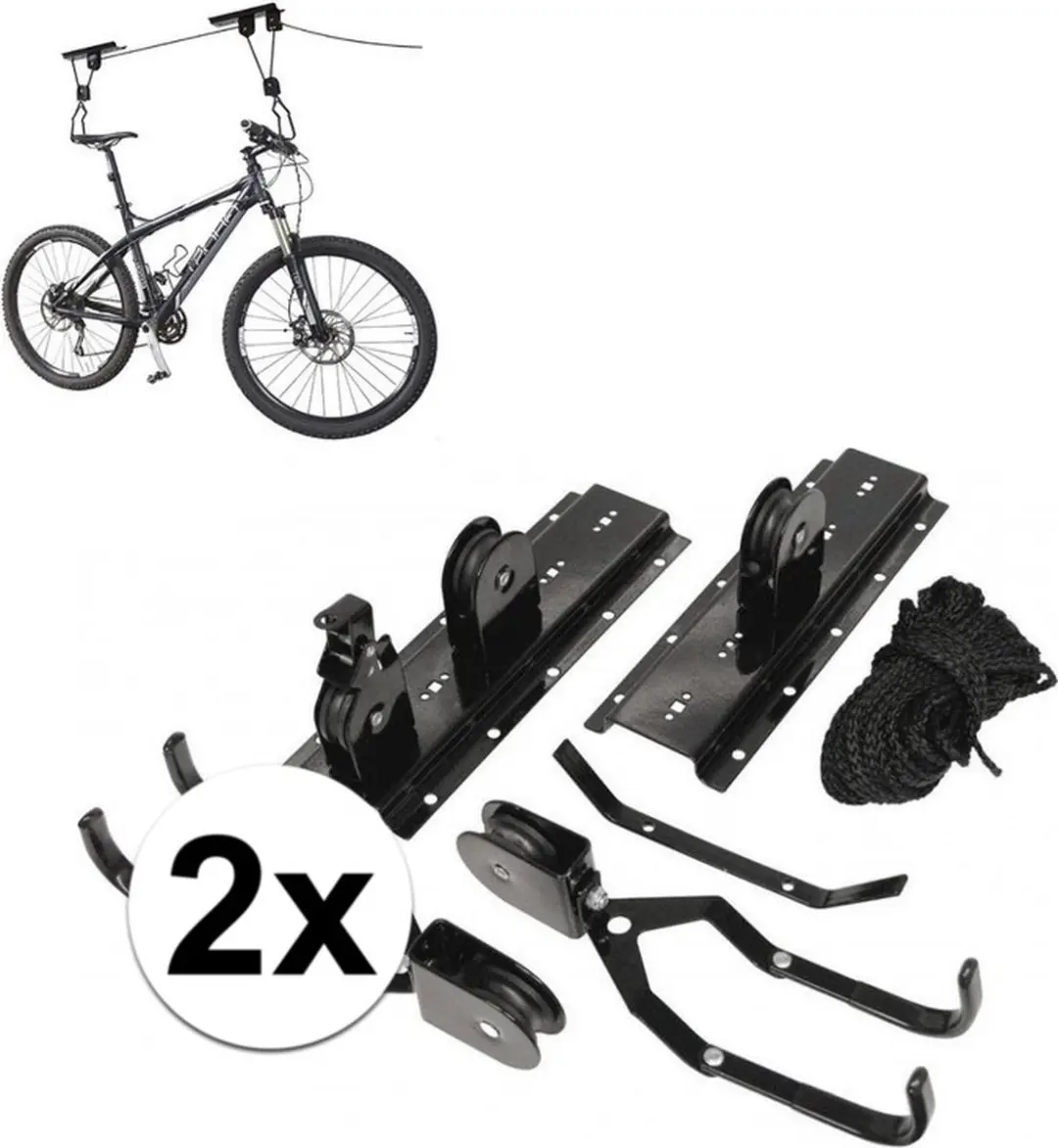 2 Fietsliften / fiets ophangsystemen tot 4 meter