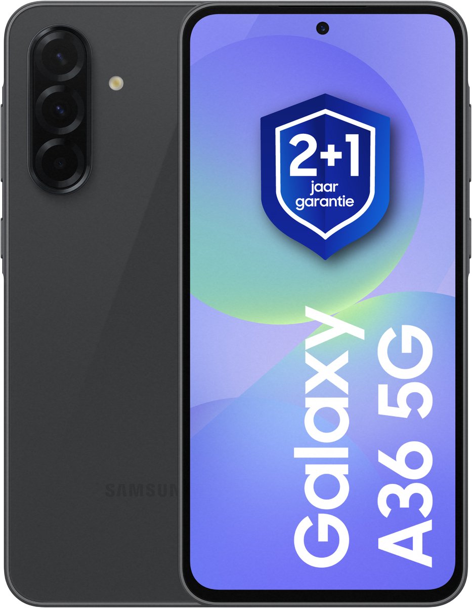 Samsung Galaxy A36 - 5G - 128GB - Awesome Black + 1 jaar extra garantie