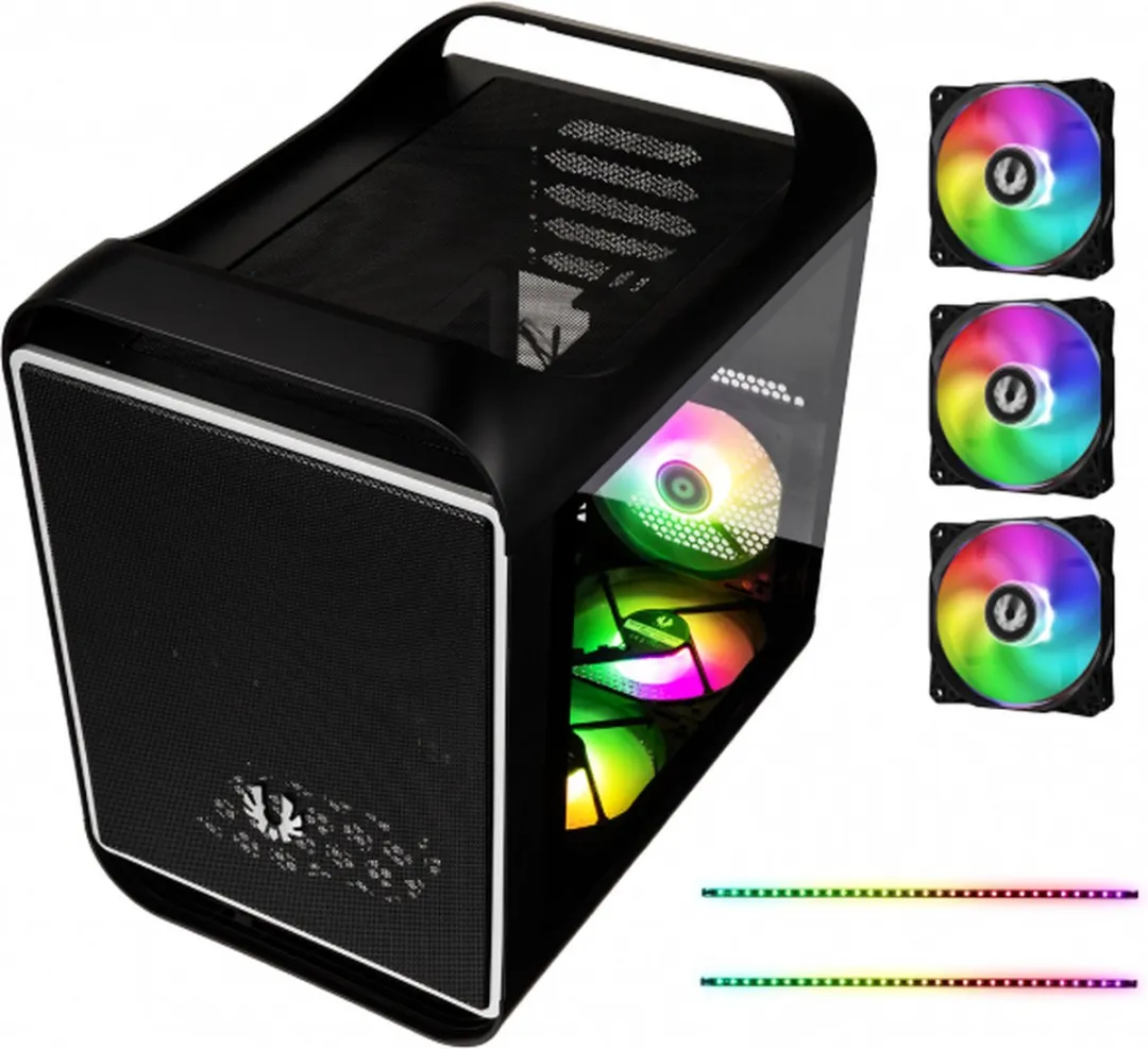 Bitfenix BFC-PM2-300-KKGSK-3A ATX Semi-toren - 3 Ventilatoren - Zwart