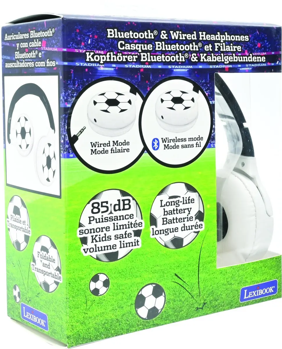 Lexibook HPBT010FO Voetbal Koptelefoon - Bluetooth - afbeelding 6 van 6