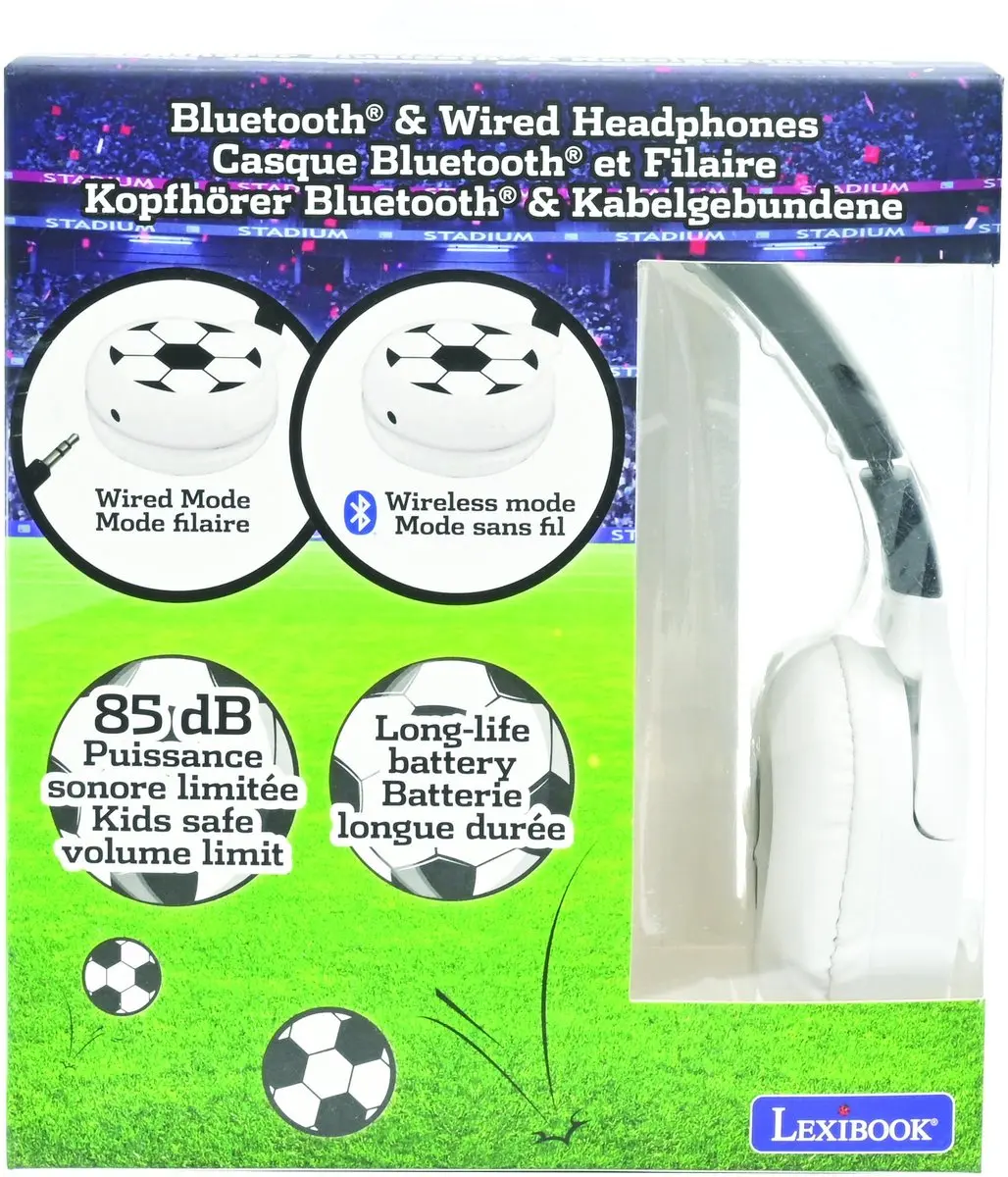 Lexibook HPBT010FO Voetbal Koptelefoon - Bluetooth - afbeelding 4 van 6