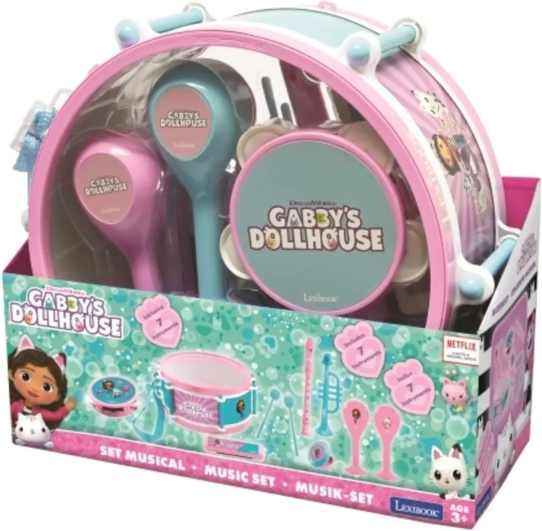 Lexibook Gabby's Dollhouse Muziekset - 7 Stuks - Roze