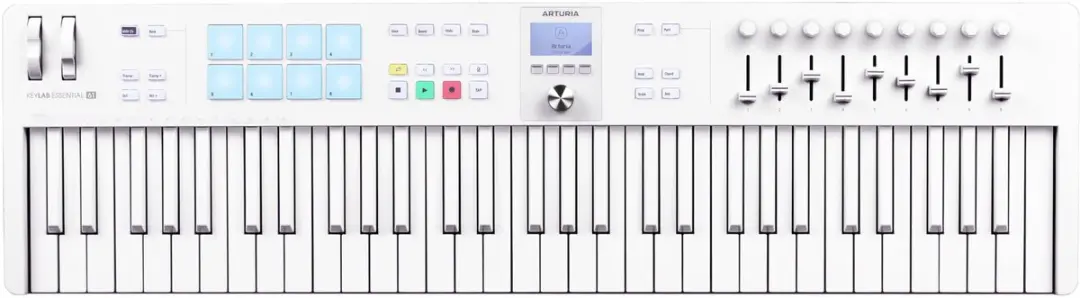 Arturia KeyLab Essential 61 MK3 MIDI-keyboard - Alpine White - afbeelding 5 van 6