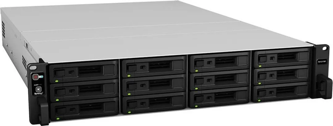 Synology RX1217RP RackStation - 12 Sloten - Roodundant PSU - Zwart/Grijs