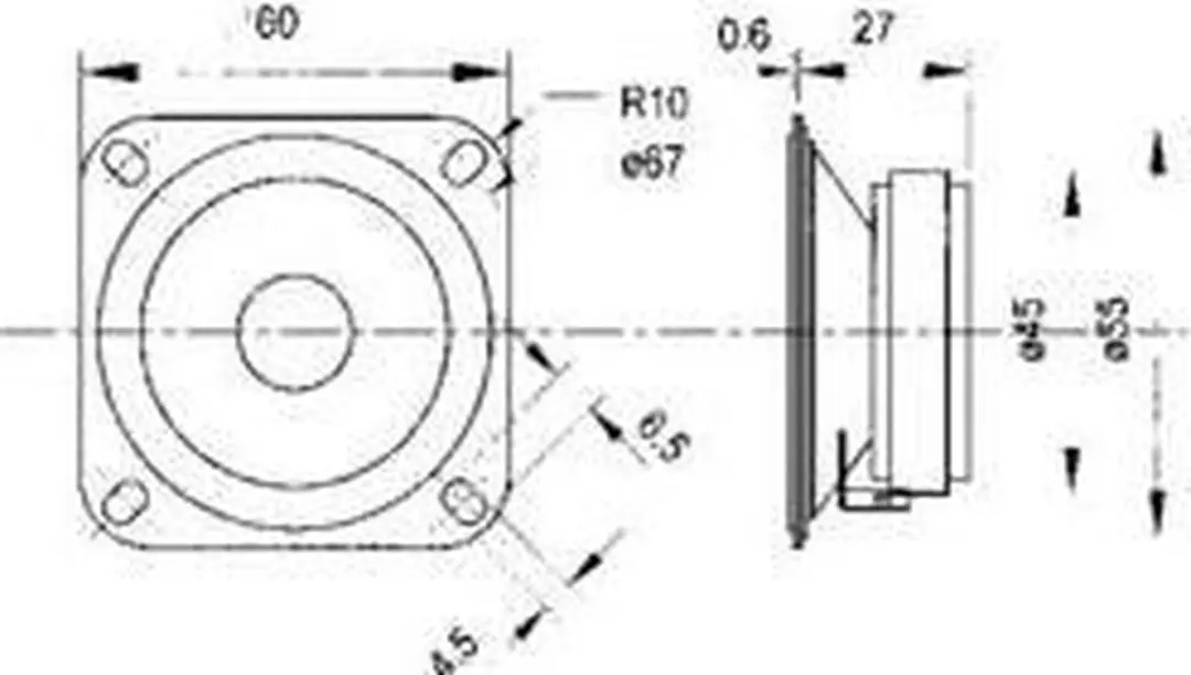 Visaton TW 6 NG Tweeter 2 inch - 8 Ohm - 60W - afbeelding 3 van 6