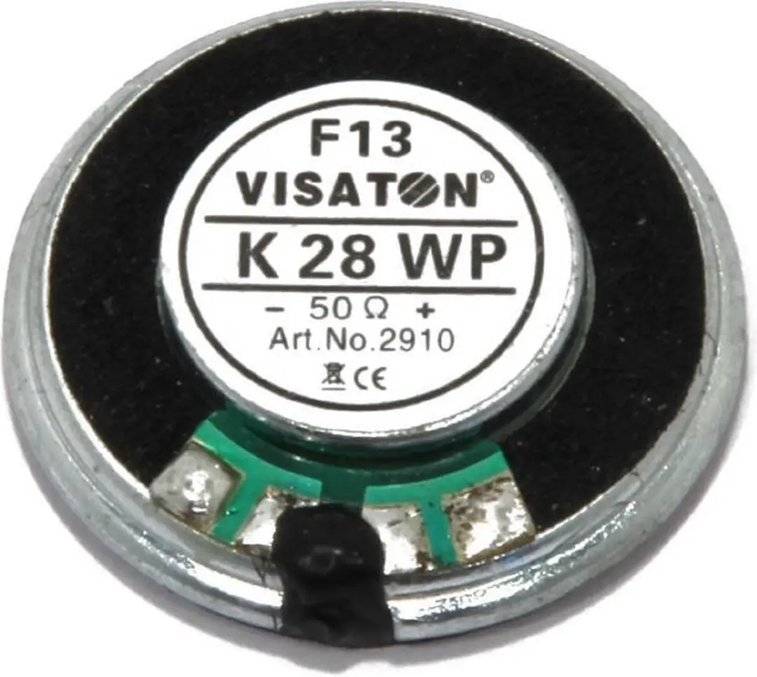 Visaton K 28 WP Mini-luidspreker 1W 50 Ohm