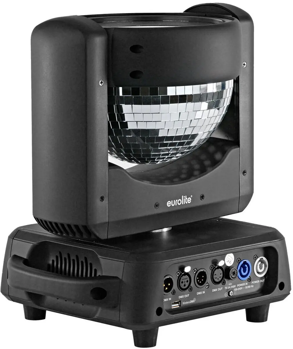 Eurolite MDM-50 Movinghead Spiegelbol met LED-ring - Zwart - afbeelding 4 van 6