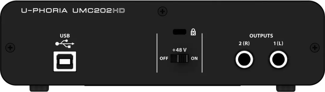 Behringer U-Phoria UMC202HD USB Audio-interface - Zwart - afbeelding 2 van 2
