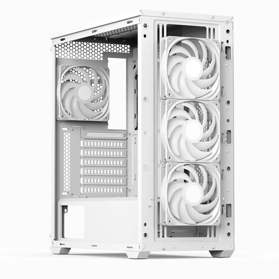 Aerocool D502A Midi Tower - Wit