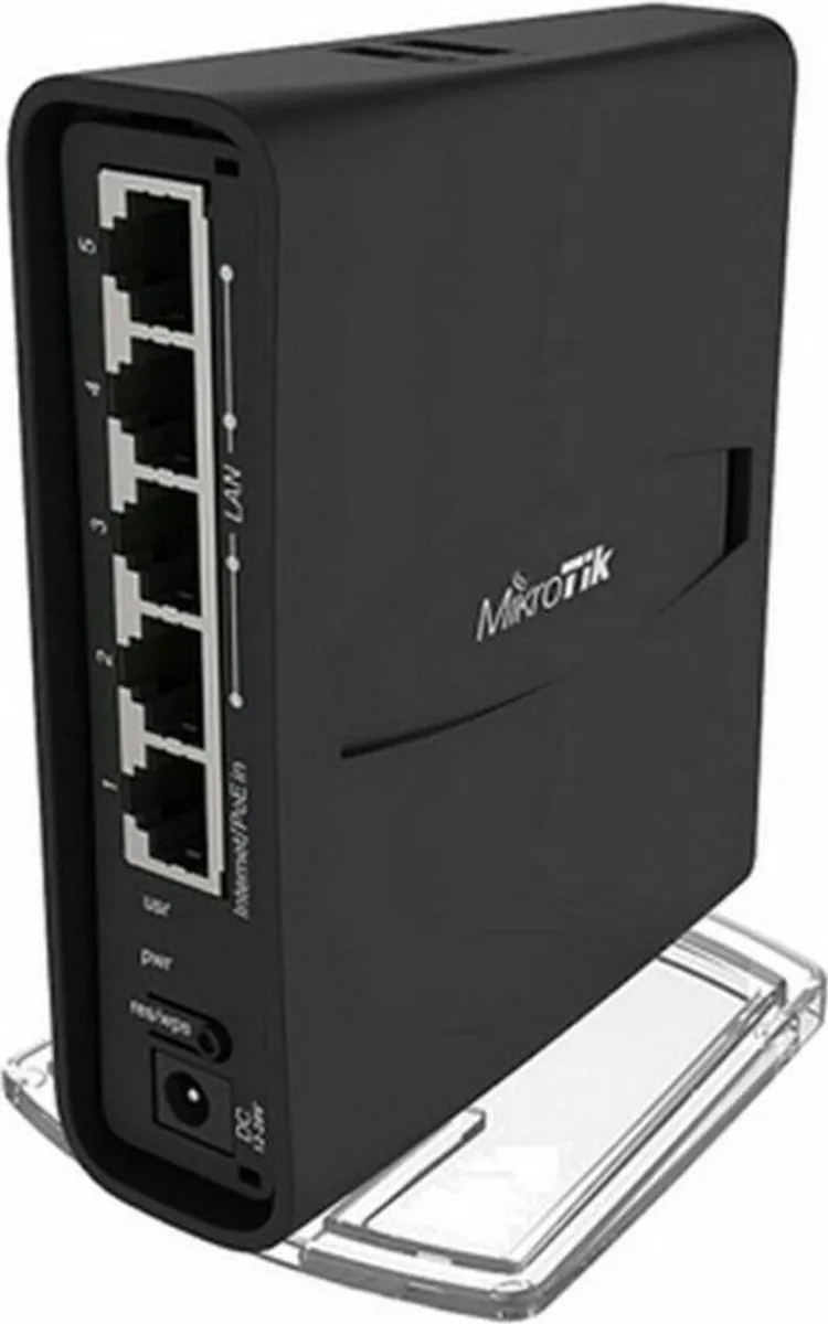 MikroTik hAP ac² RBD52G-5HacD2HnD-TC Router - 5x Ethernet - Zwart