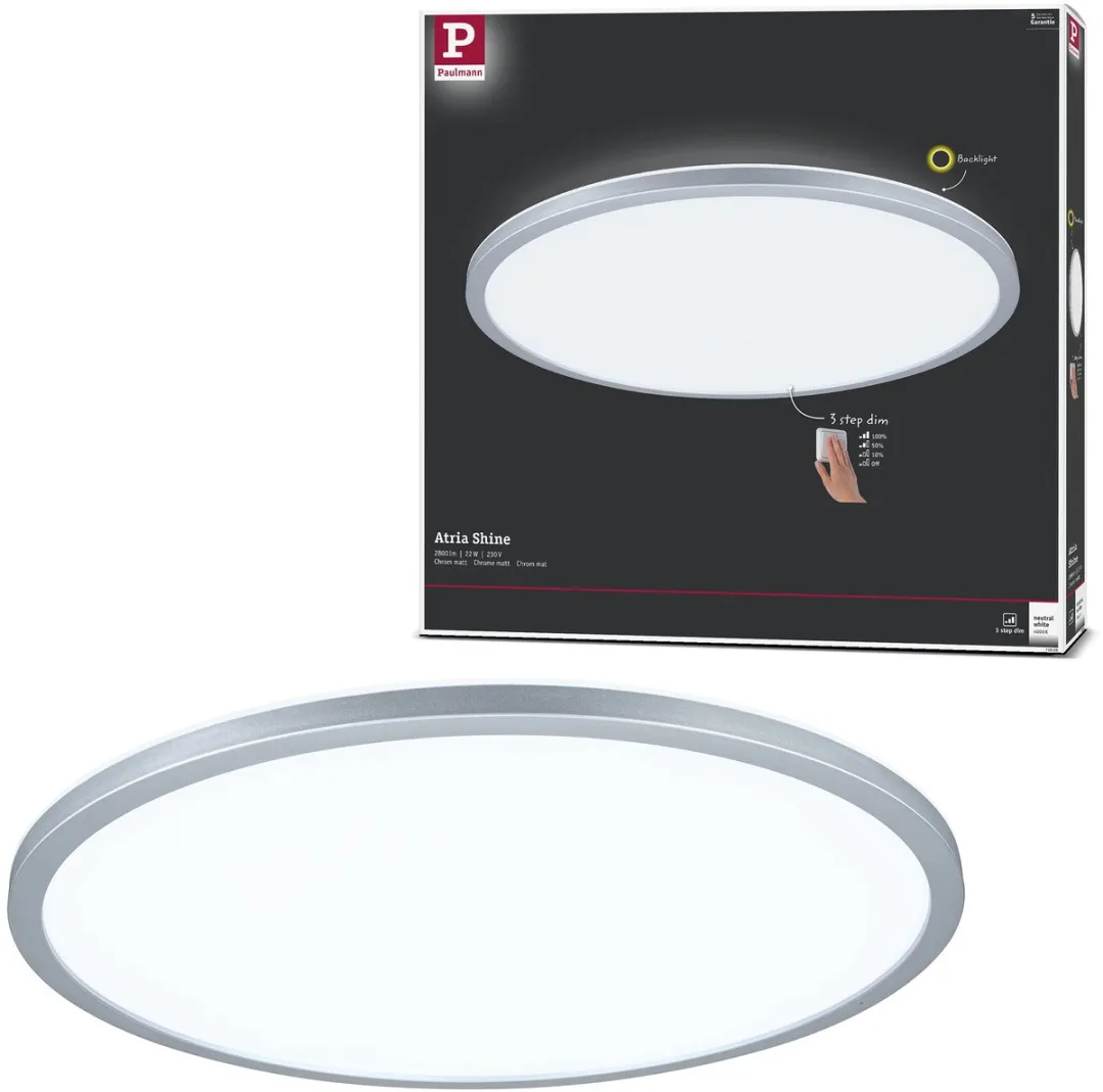 Paulmann Atria Shine LED-paneel 22W 42cm