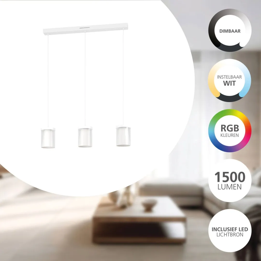 EGLO connect.z Chiusello-Z Hanglamp 83cm - Wit - RGB & Wit - Dimbaar