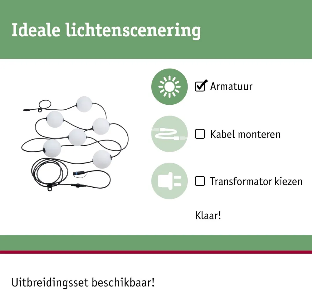 Paulmann Plug & Shine Naima LED-lichtketting - 6 Punten - Multicolor - afbeelding 6 van 6