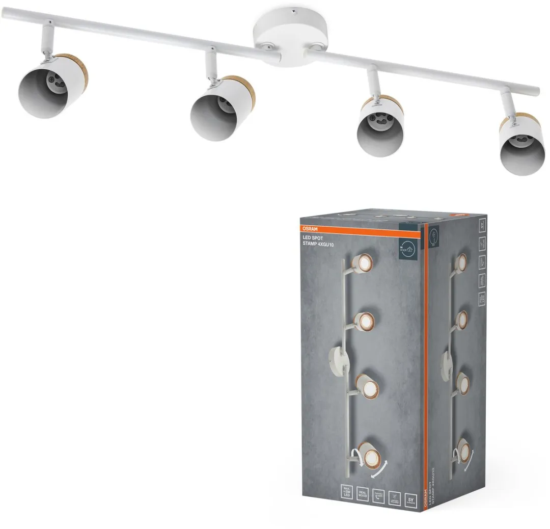 Osram LED Spot Stamp 4xGU10 Plafondlamp