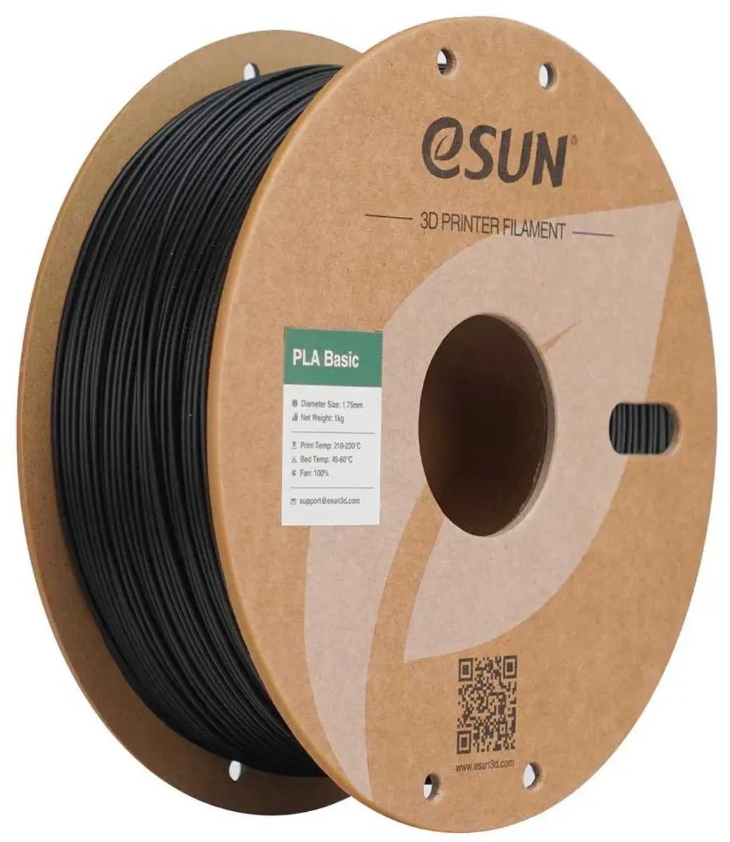 ESUN PLA-Basic Zwart 1.75mm 3D Printer Filament