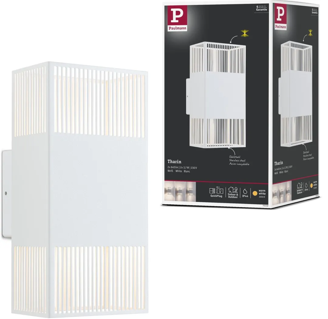 Paulmann LED Wandlamp Tharin IP44 2x3,7W