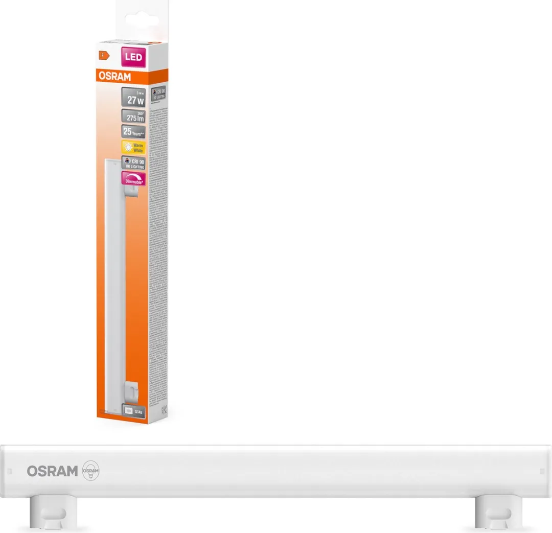 Osram LEDinestra HD S14s 3W 275lm - 2700K Warm Wit