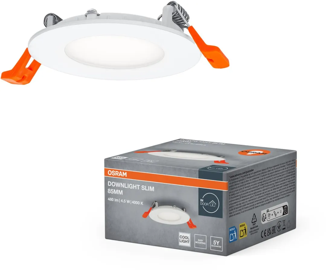 Osram Downlight Slim 85mm LED Inbouwlamp 4.5W 4000K