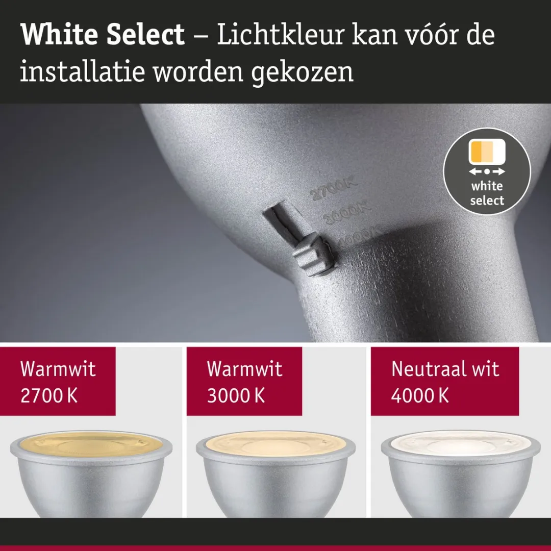 Paulmann LED Reflector GU10 650lm 6,9W 2700-4000K Chroom Mat - afbeelding 6 van 6