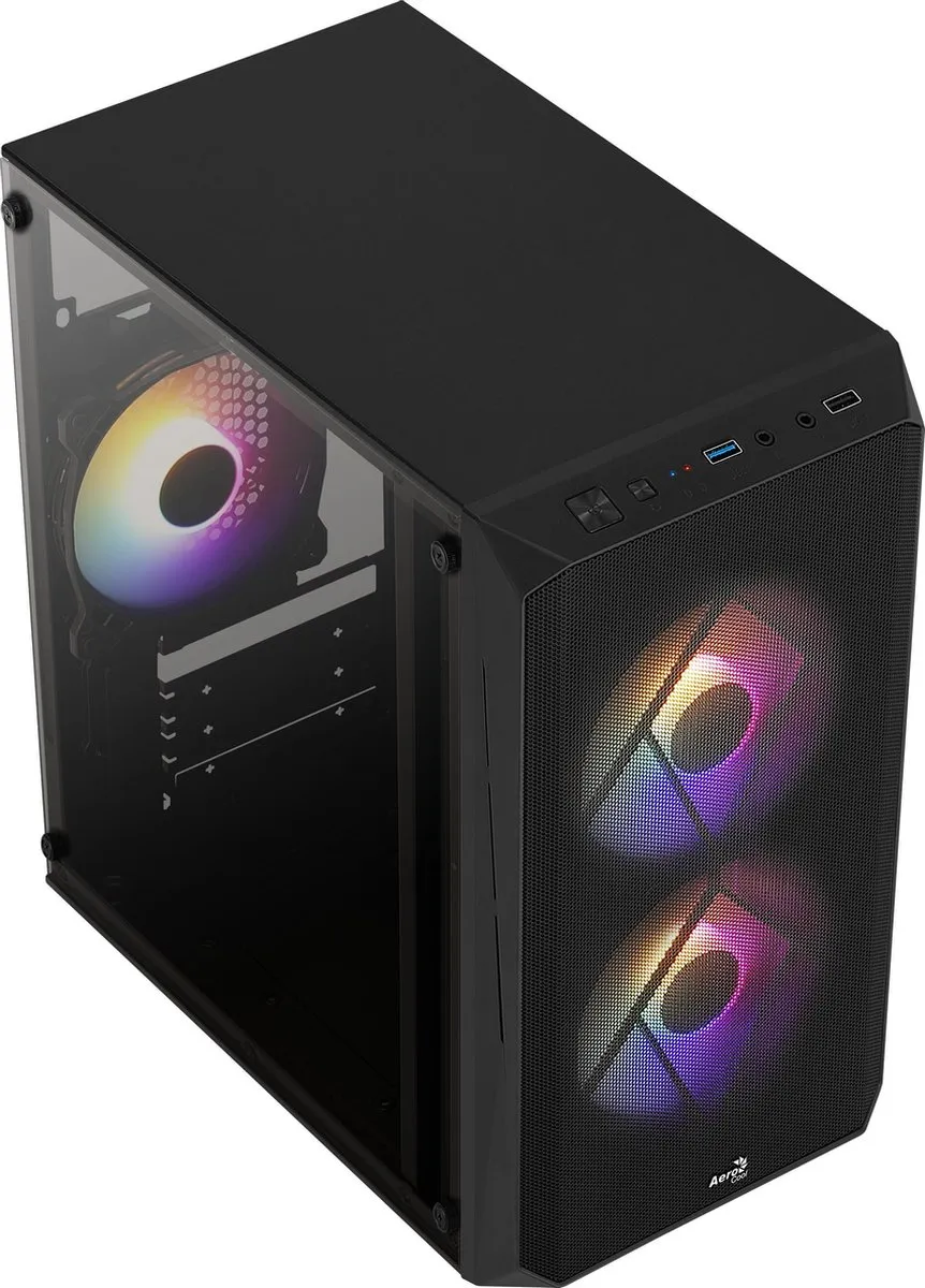 Aerocool CS107V2 ATX Semi-tower - Zwart