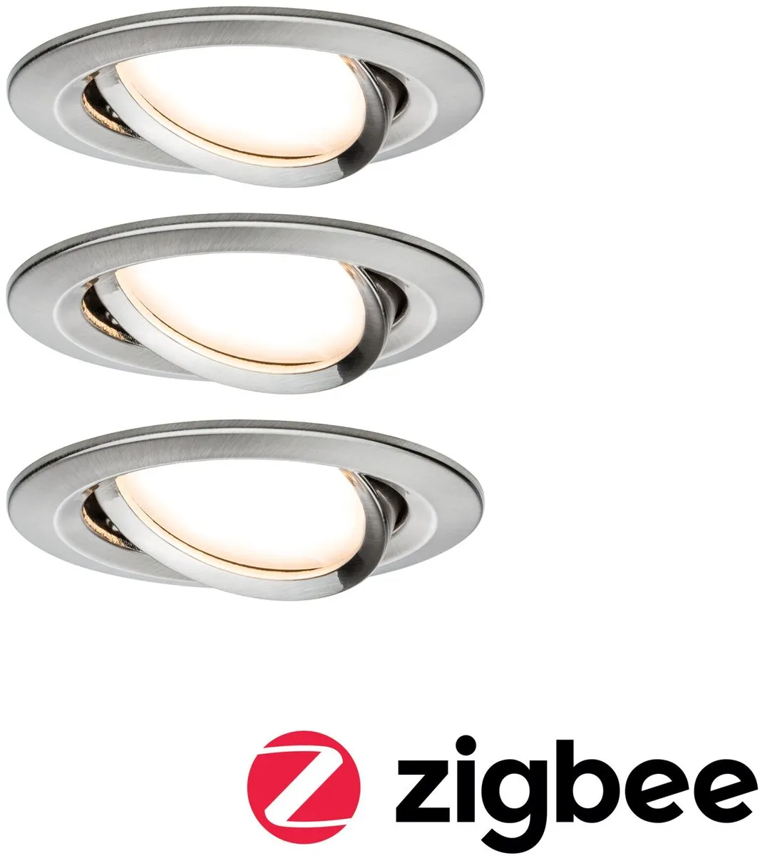 Paulmann Nova Plus Zigbee 3.0 LED-inbouwlamp 3x6W 470lm 2700K - 3 Stuks