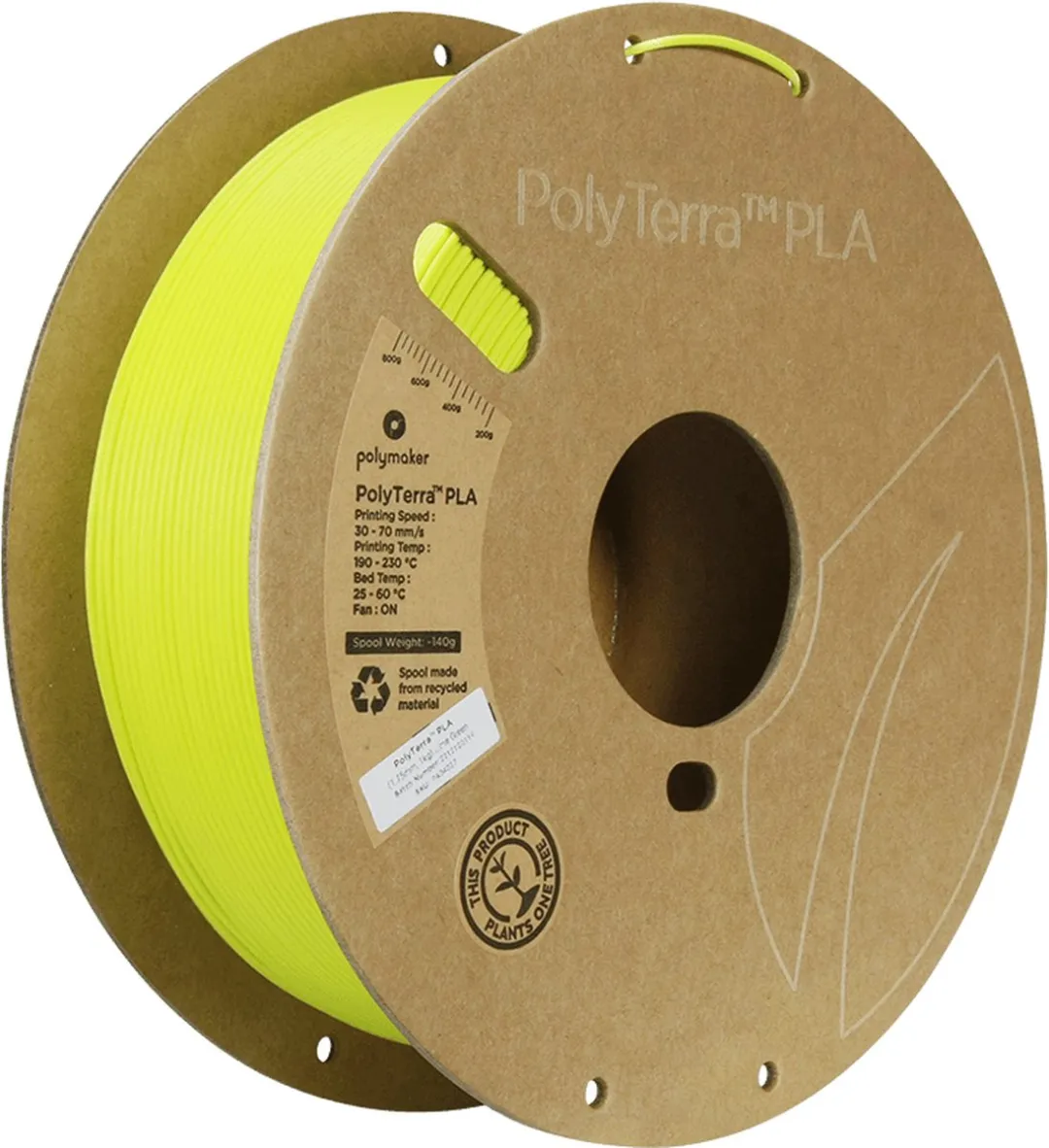 Polymaker PLA Filament 1.75mm Limoengroen 1kg