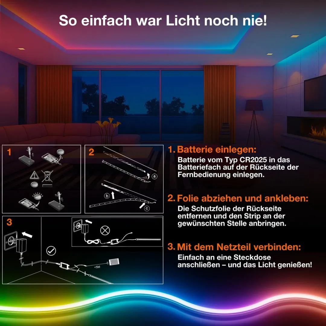 Osram Smart+ Wifi Flex Magic RGB LED Strip 3m - 15W - afbeelding 6 van 6
