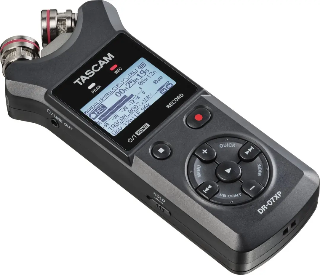 Tascam DR-07XP Mobiele Recorder - Zwart - afbeelding 2 van 4