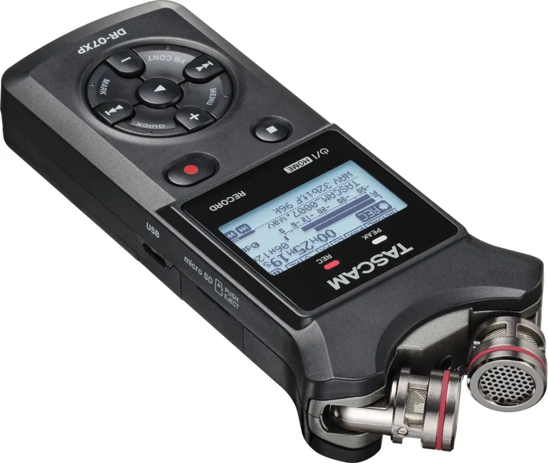 Tascam DR-07XP Mobiele Recorder - Zwart - afbeelding 3 van 4