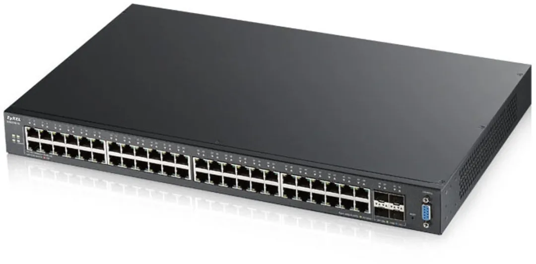 Zyxel XGS2210-52 Netwerk Switch 48x - 176 Gbps - Zwart