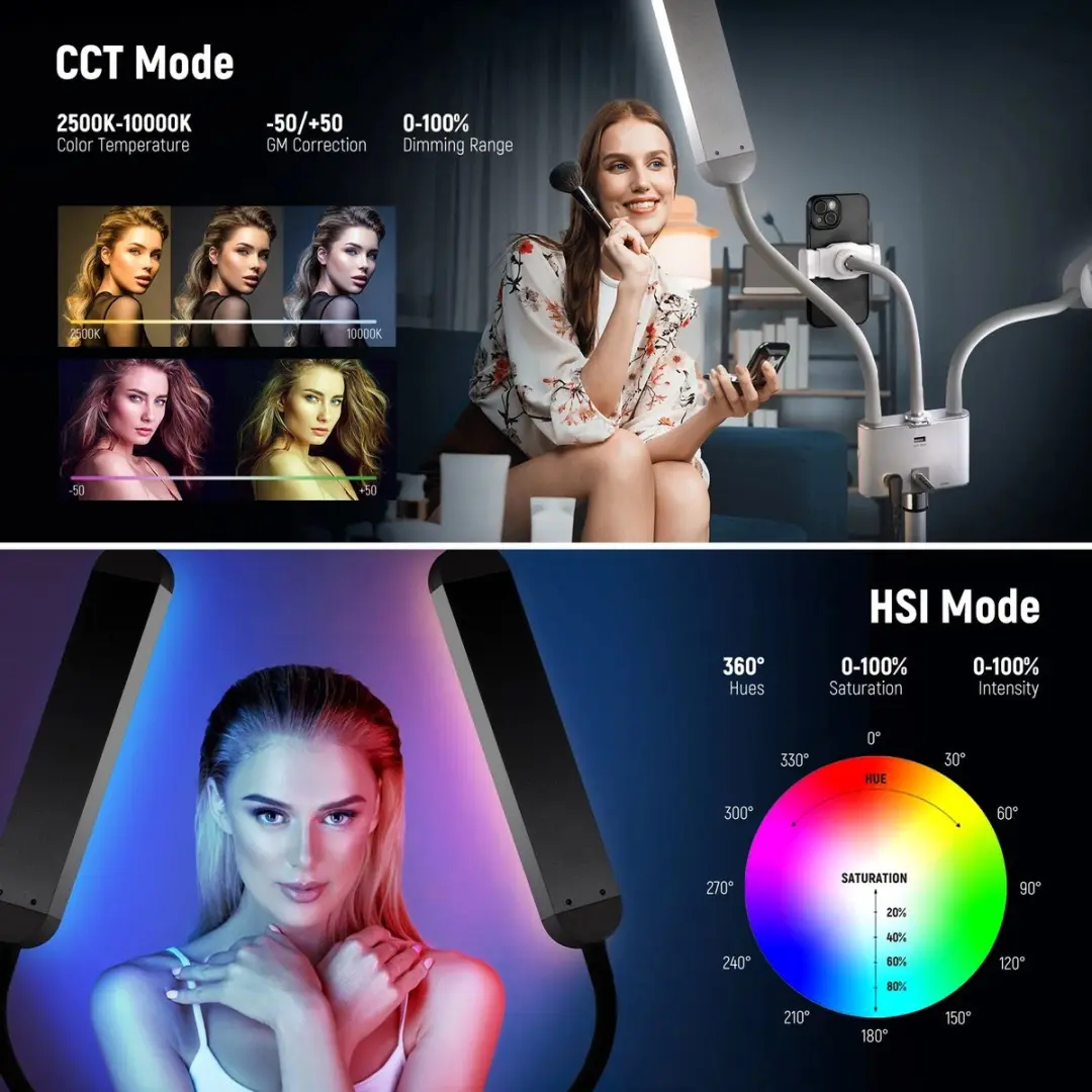Neewer BH40C LED Videolicht - 36W - RGB - afbeelding 5 van 6