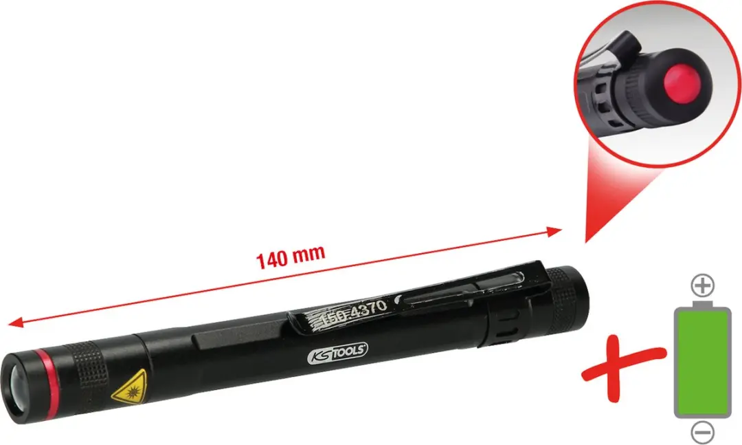 KS Tools LEDMAX 150.4370 Zaklamp - Zwart - afbeelding 2 van 6