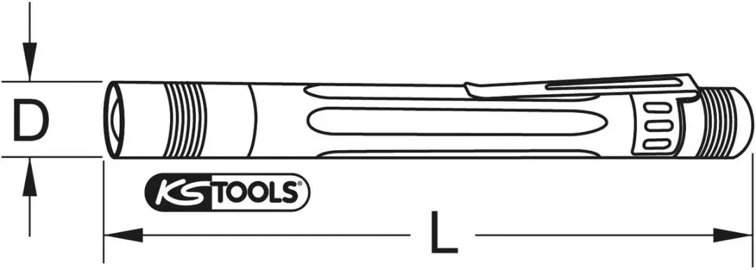 KS Tools LEDMAX 150.4370 Zaklamp - Zwart - afbeelding 3 van 6