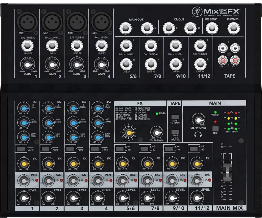 Mackie MIX12FX Console-mengpaneel - 12 kanalen - afbeelding 2 van 6